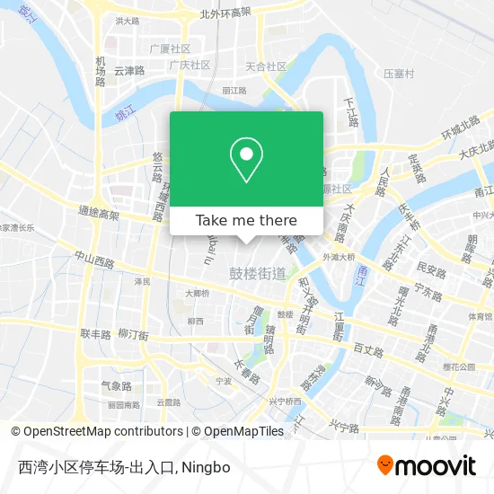 西湾小区停车场-出入口 map