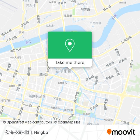 蓝海公寓-北门 map