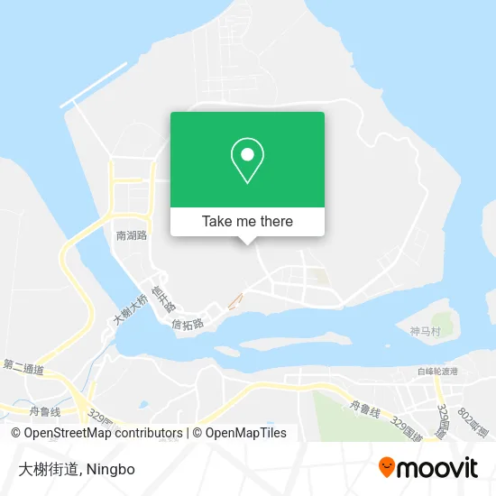 大榭街道 map