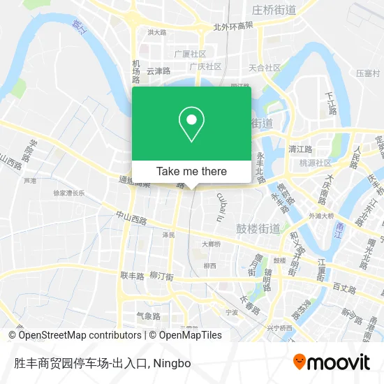 胜丰商贸园停车场-出入口 map