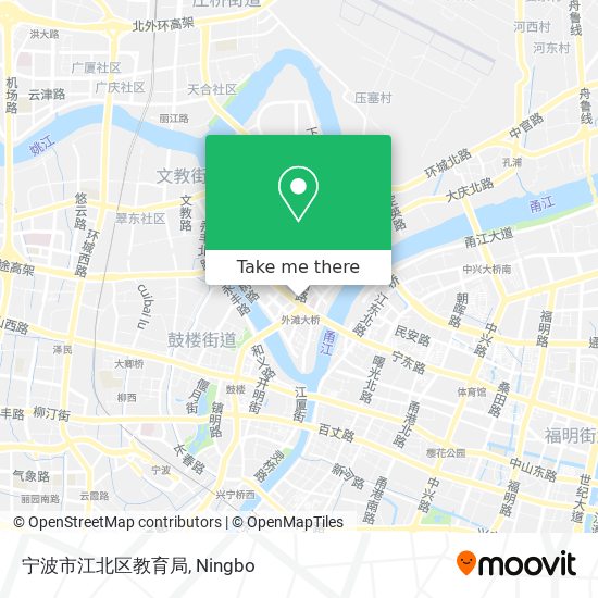 宁波市江北区教育局 map