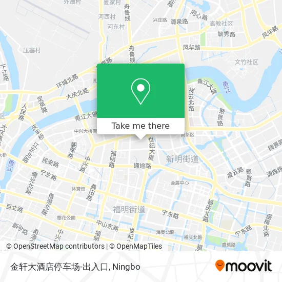 金轩大酒店停车场-出入口 map