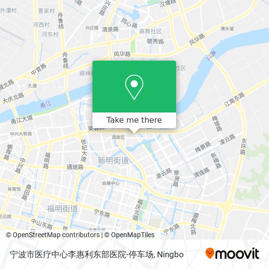 宁波市医疗中心李惠利东部医院-停车场 map