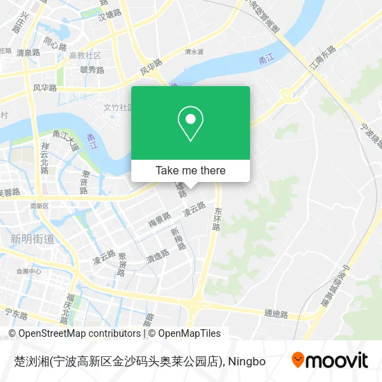 楚浏湘(宁波高新区金沙码头奥莱公园店) map