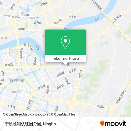 宁波检测认证园分园 map
