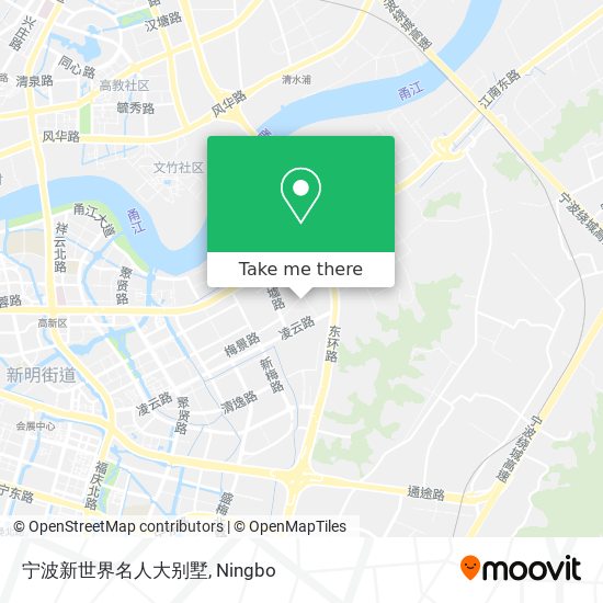 宁波新世界名人大别墅 map