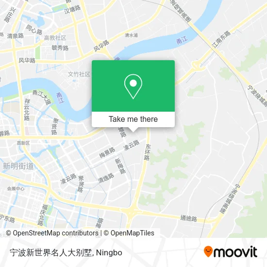 宁波新世界名人大别墅 map