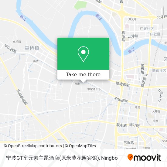 宁波GT车元素主题酒店(原米萝花园宾馆) map