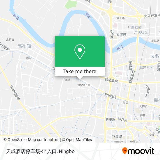 天成酒店停车场-出入口 map