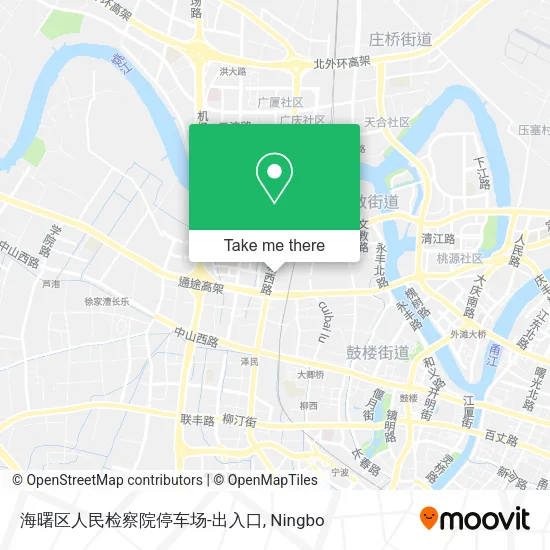 海曙区人民检察院停车场-出入口 map