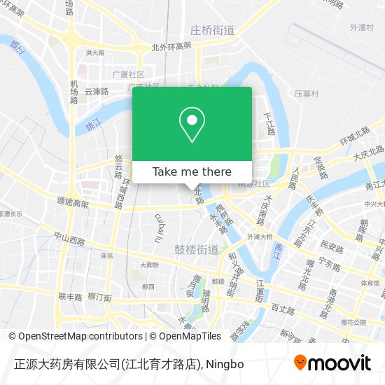 正源大药房有限公司(江北育才路店) map
