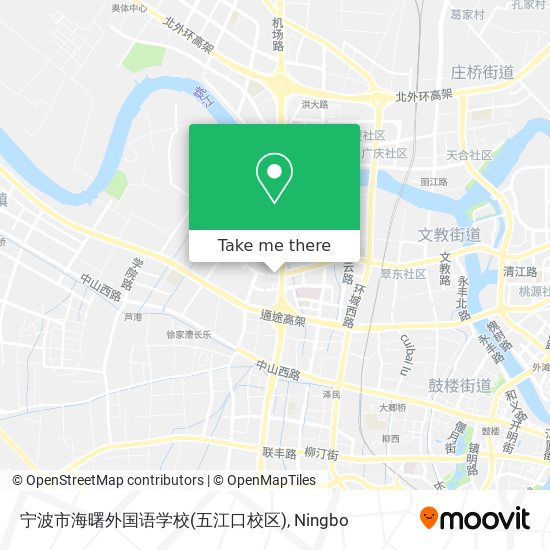 宁波市海曙外国语学校(五江口校区) map