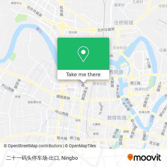 二十一码头停车场-出口 map