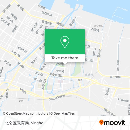 北仑区教育局 map