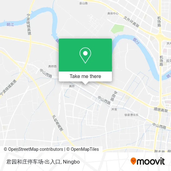 君园和庄停车场-出入口 map