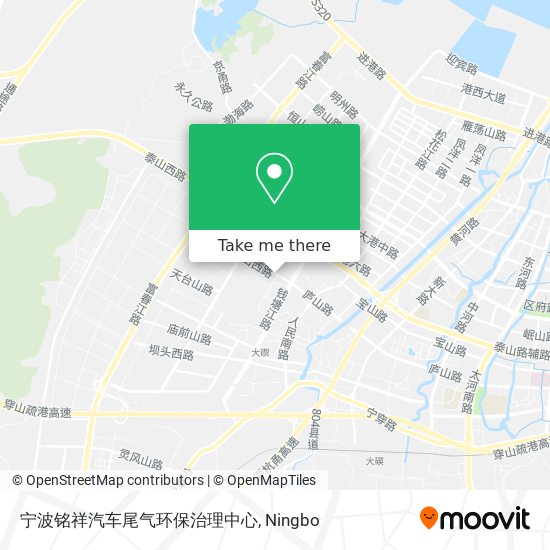 宁波铭祥汽车尾气环保治理中心 map