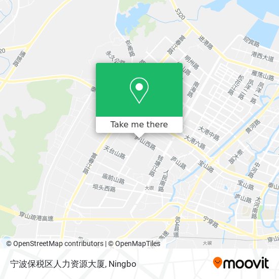 宁波保税区人力资源大厦 map