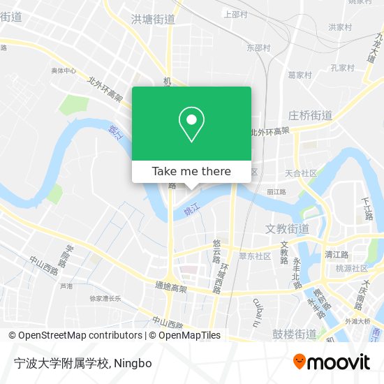 宁波大学附属学校 map