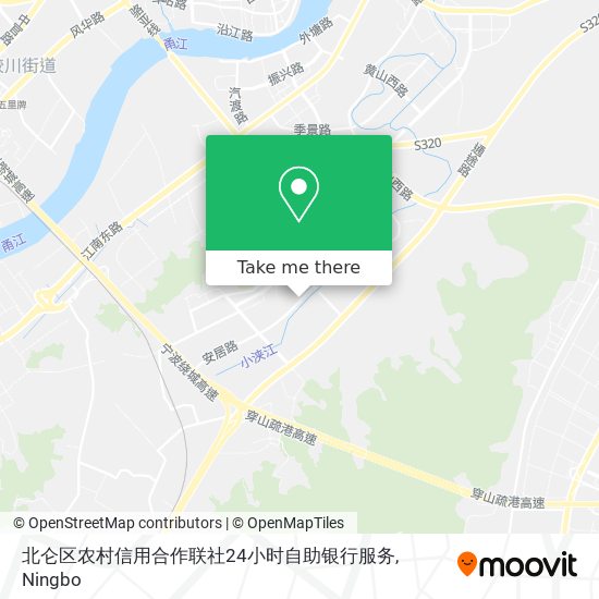 北仑区农村信用合作联社24小时自助银行服务 map
