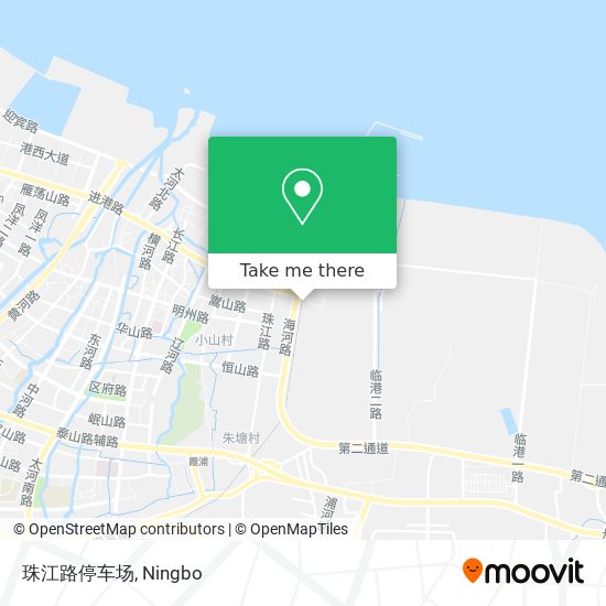 珠江路停车场 map