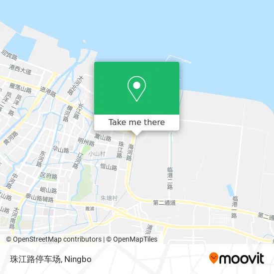 珠江路停车场 map