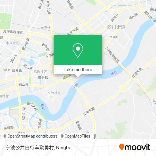 宁波公共自行车勤勇村 map