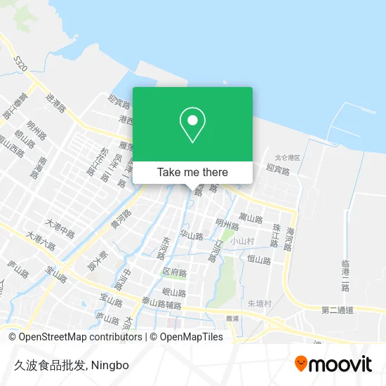 久波食品批发 map