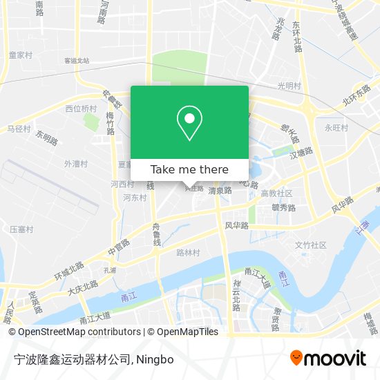 宁波隆鑫运动器材公司 map