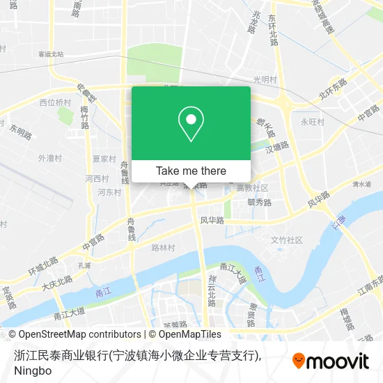 浙江民泰商业银行(宁波镇海小微企业专营支行) map