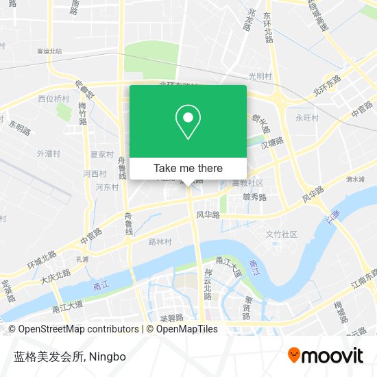 蓝格美发会所 map