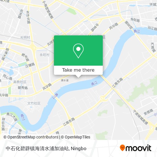 中石化碧辟镇海清水浦加油站 map