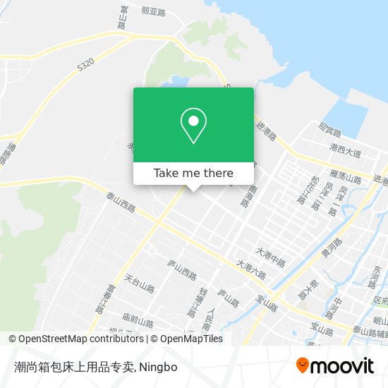 潮尚箱包床上用品专卖 map