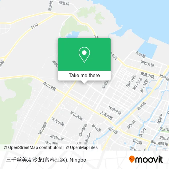 三千丝美发沙龙(富春江路) map