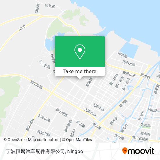 宁波恒飏汽车配件有限公司 map