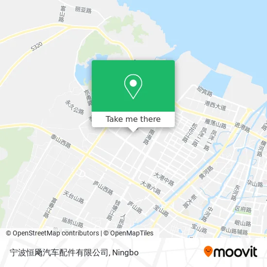 宁波恒飏汽车配件有限公司 map