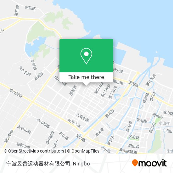 宁波昱普运动器材有限公司 map