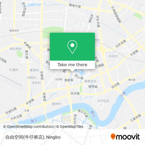 自由空间(牛仔裤店) map
