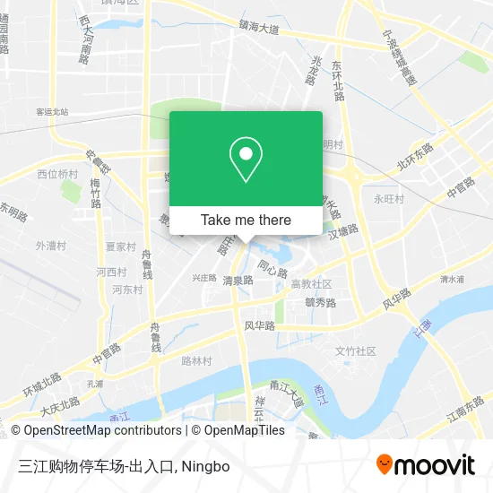 三江购物停车场-出入口 map