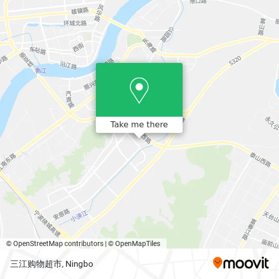 三江购物超市 map