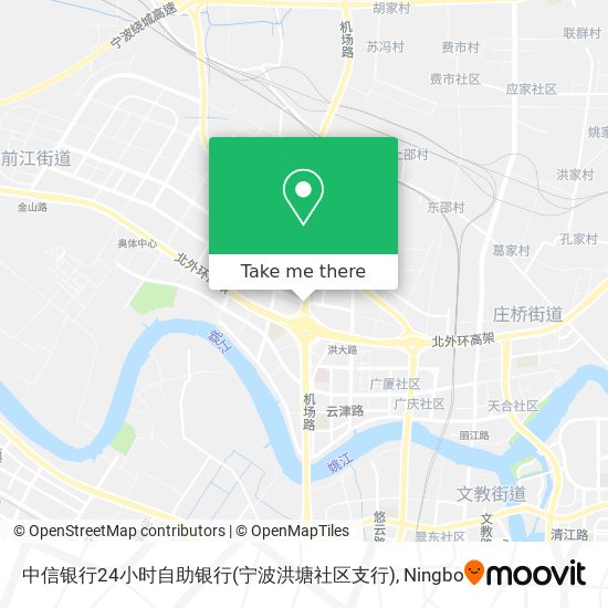 中信银行24小时自助银行(宁波洪塘社区支行) map