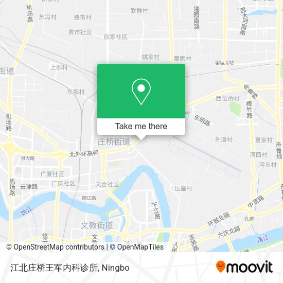 江北庄桥王军内科诊所 map