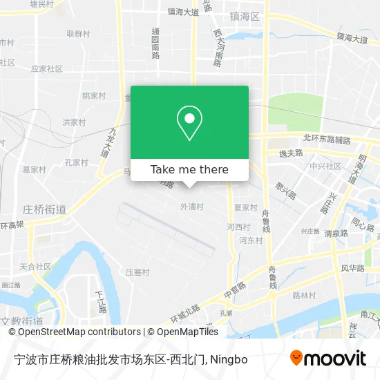 宁波市庄桥粮油批发市场东区-西北门 map