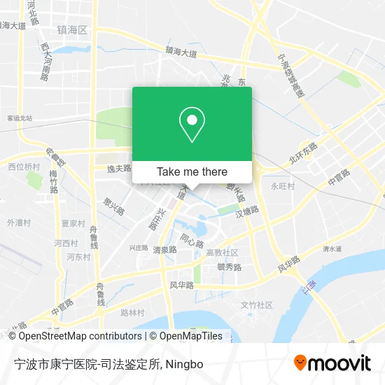 宁波市康宁医院-司法鉴定所 map