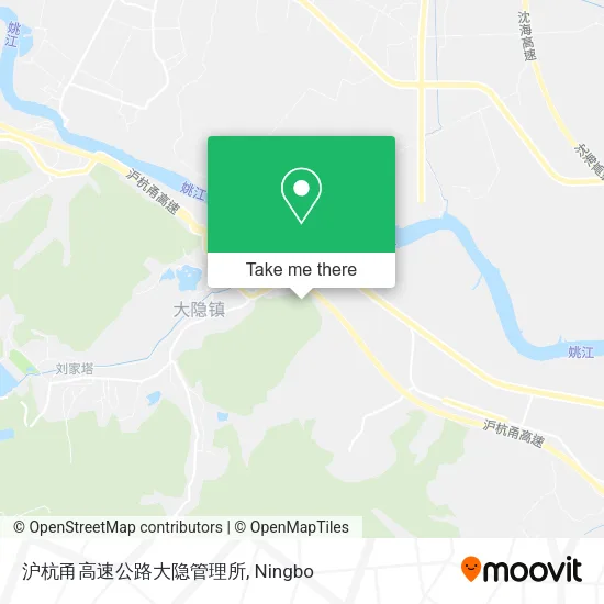 沪杭甬高速公路大隐管理所 map