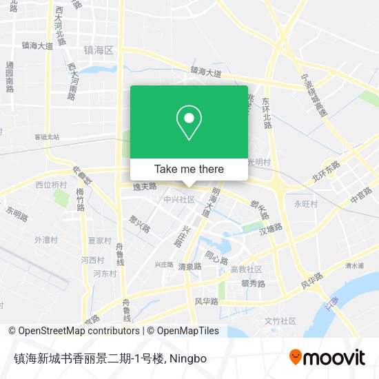 镇海新城书香丽景二期-1号楼 map