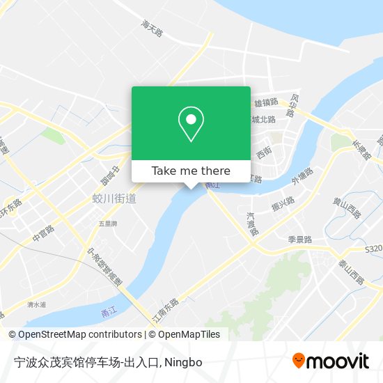宁波众茂宾馆停车场-出入口 map