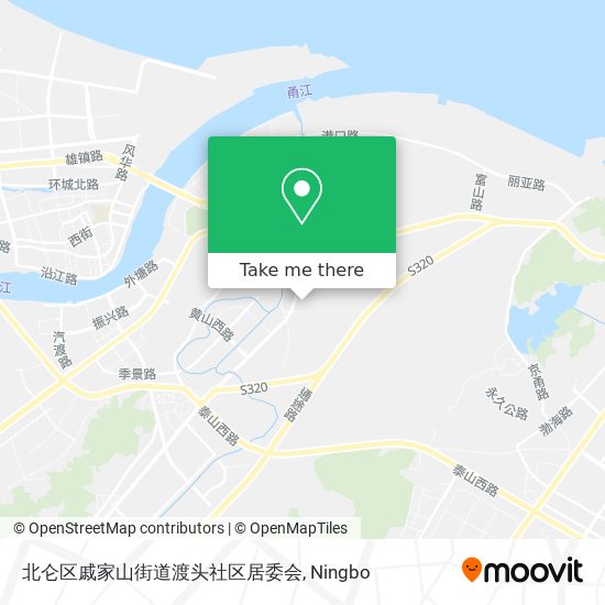 北仑区戚家山街道渡头社区居委会 map