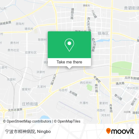 宁波市精神病院 map