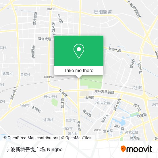 宁波新城吾悦广场 map