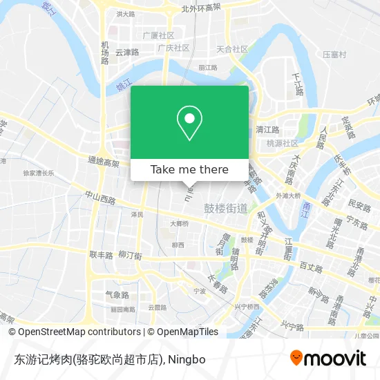 东游记烤肉(骆驼欧尚超市店) map